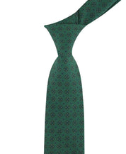 Tommy Hilfiger Mens Hayden Neat Print Neck Tie Hunter Green