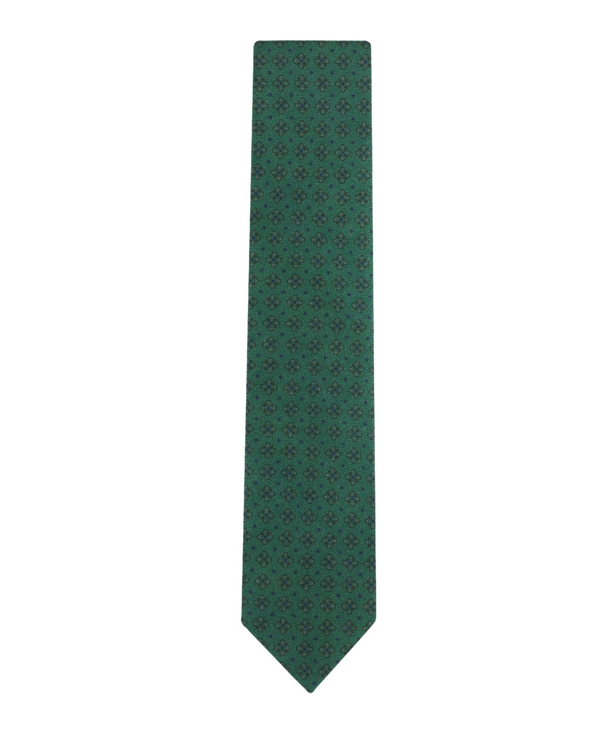 Tommy Hilfiger Mens Hayden Neat Print Neck Tie Hunter Green