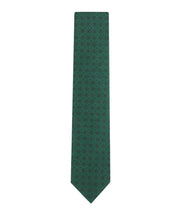 Tommy Hilfiger Mens Hayden Neat Print Neck Tie Hunter Green