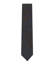 Tommy Hilfiger Mens Hadley Paisley Print Neck Tie Brown