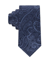 Tommy Hilfiger Mens Grant Micro Geometric Pattern Classic Neck Tie Navy