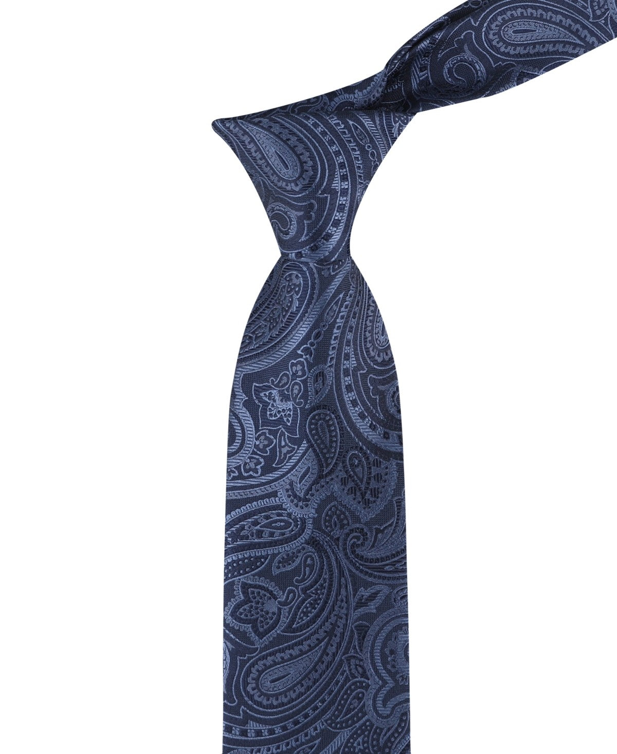 Tommy Hilfiger Mens Grant Micro Geometric Pattern Classic Neck Tie Navy