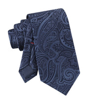 Tommy Hilfiger Mens Grant Micro Geometric Pattern Classic Neck Tie Navy