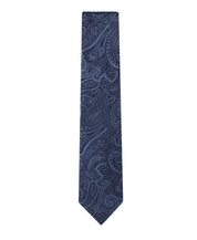 Tommy Hilfiger Mens Grant Micro Geometric Pattern Classic Neck Tie Navy