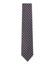 Tommy Hilfiger Mens Hugo Floral Medallion Pattern Classic Neck Tie Brown