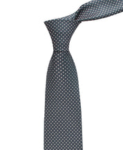 Tommy Hilfiger Mens Grant Micro Geometric Pattern Classic Neck Tie Dark Teal