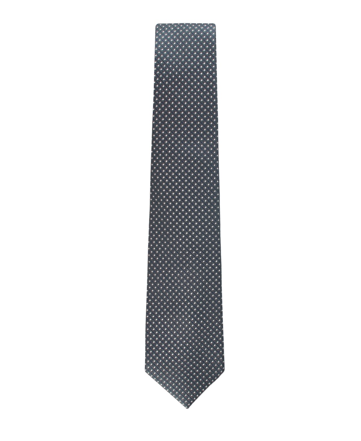 Tommy Hilfiger Mens Grant Micro Geometric Pattern Classic Neck Tie Dark Teal