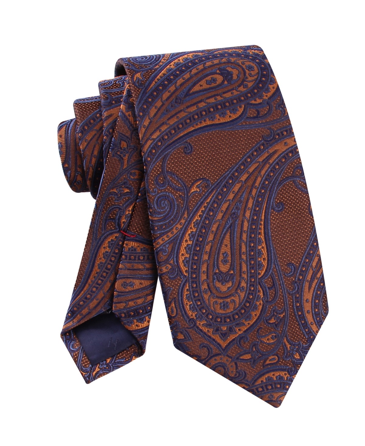 Tommy Hilfiger Mens Gemma Paisley Neck Tie Rust