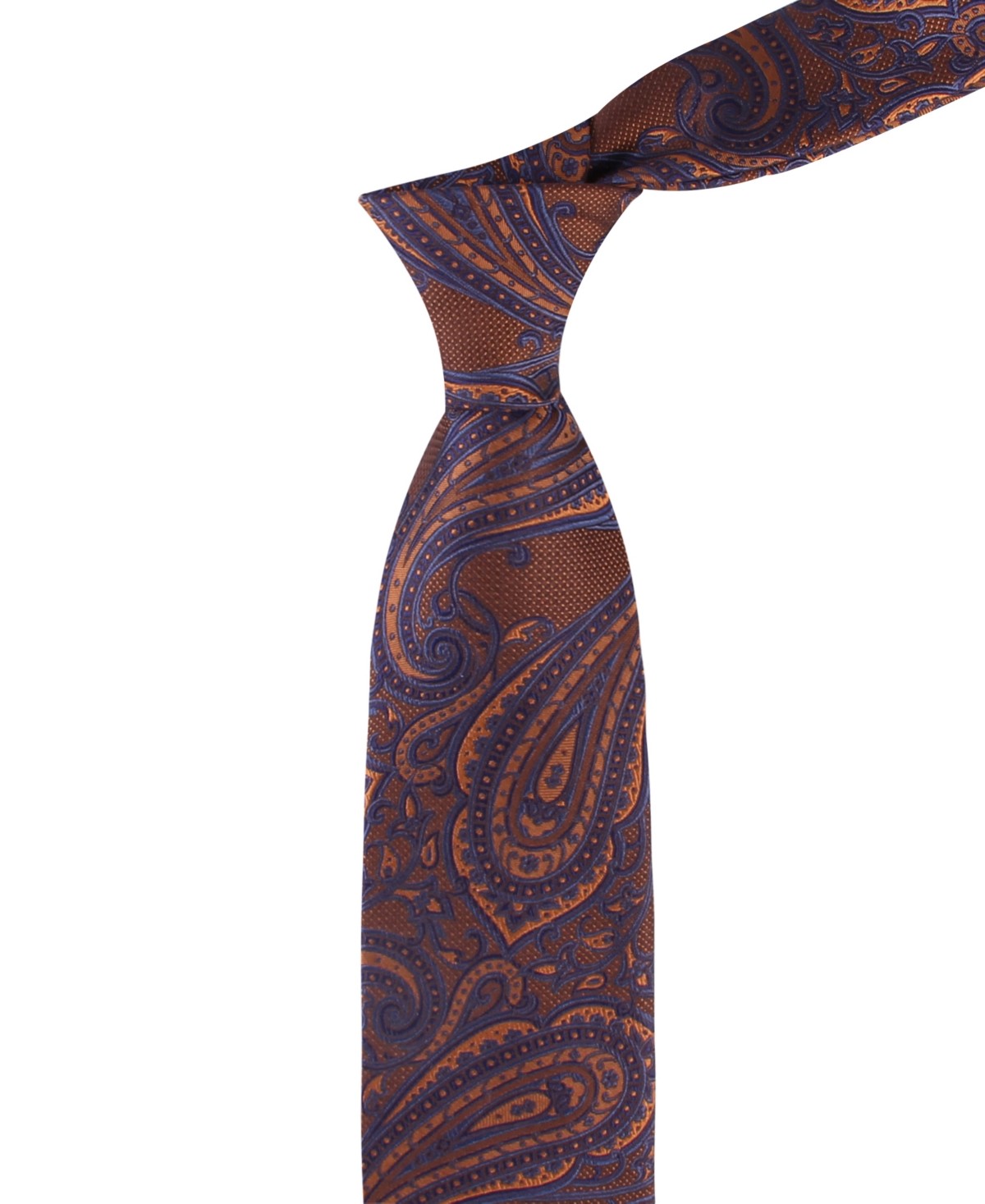 Tommy Hilfiger Mens Gemma Paisley Neck Tie Rust