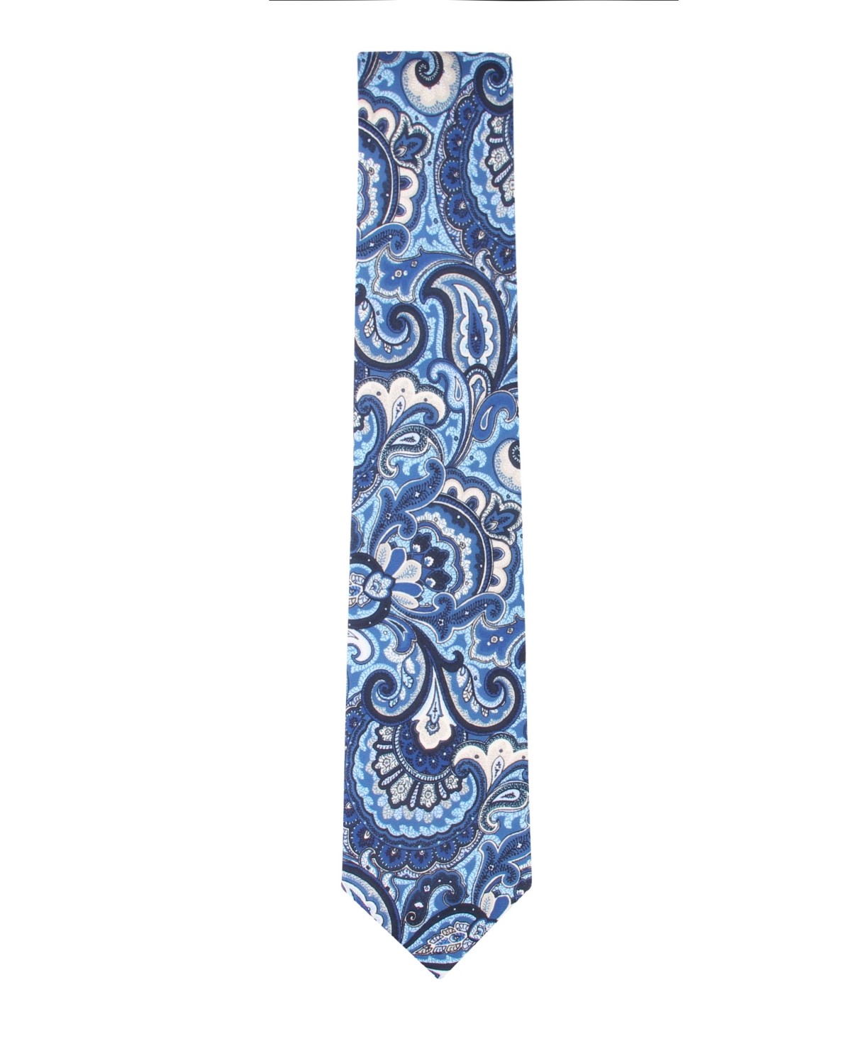 Tommy Hilfiger Mens Paisley Print Neck Tie Navy