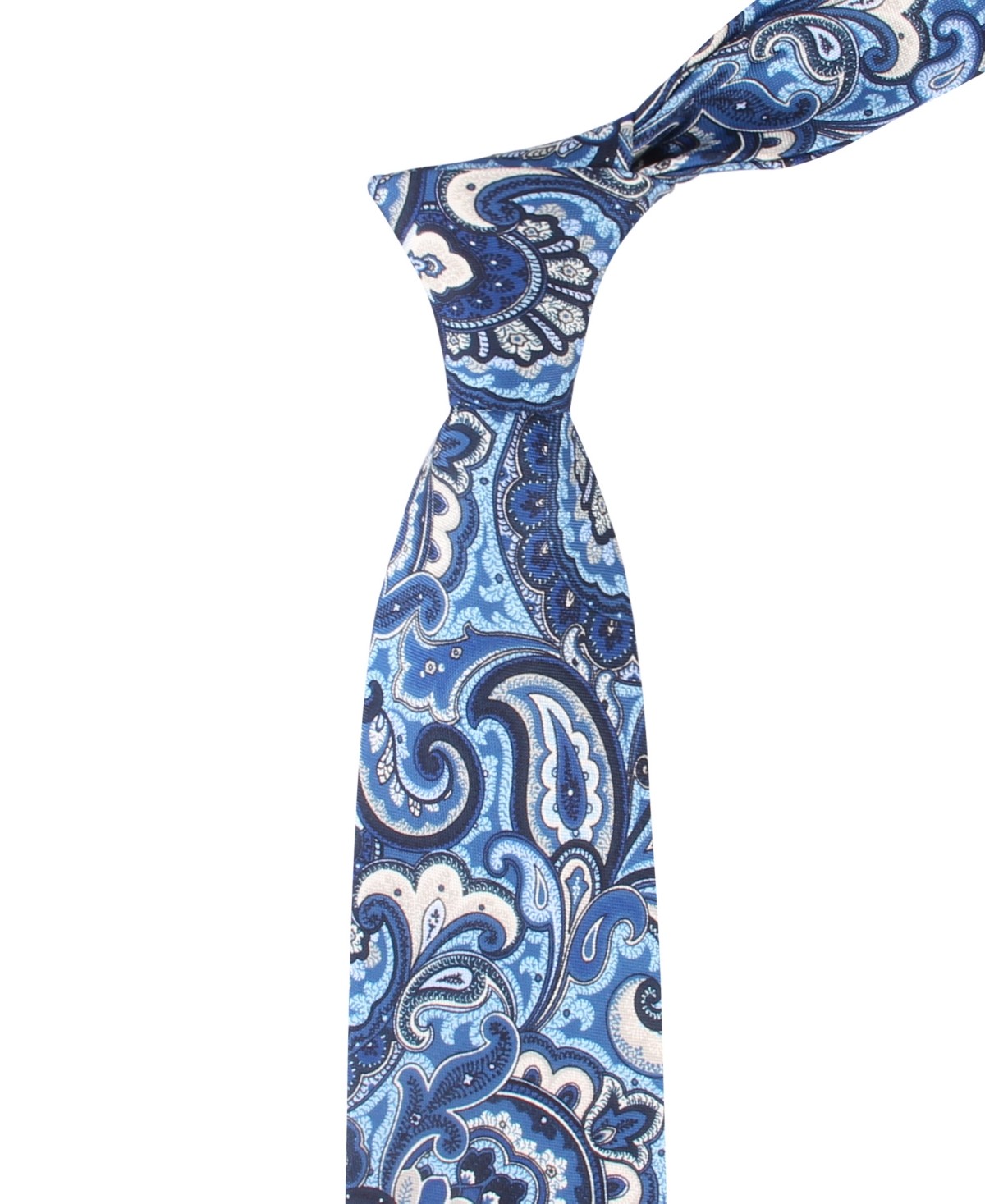 Tommy Hilfiger Mens Paisley Print Neck Tie Navy