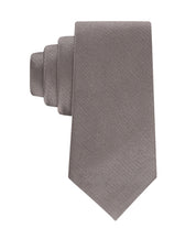 Calvin Klein Mens Silky Solid Neck Tie Gray