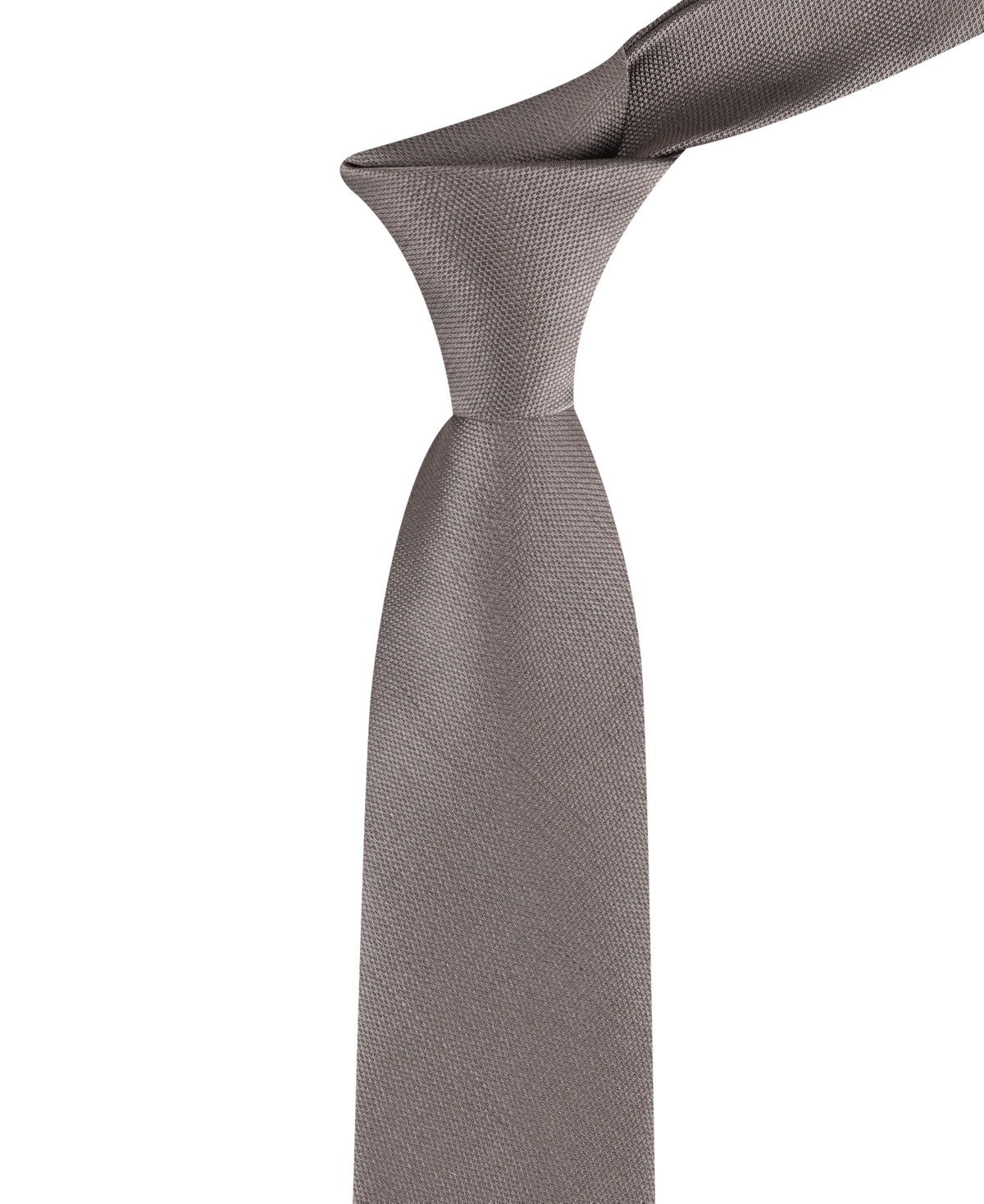 Calvin Klein Mens Silky Solid Neck Tie Gray