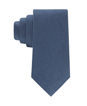 Calvin Klein Mens Silky Solid Neck Tie Slate Blue