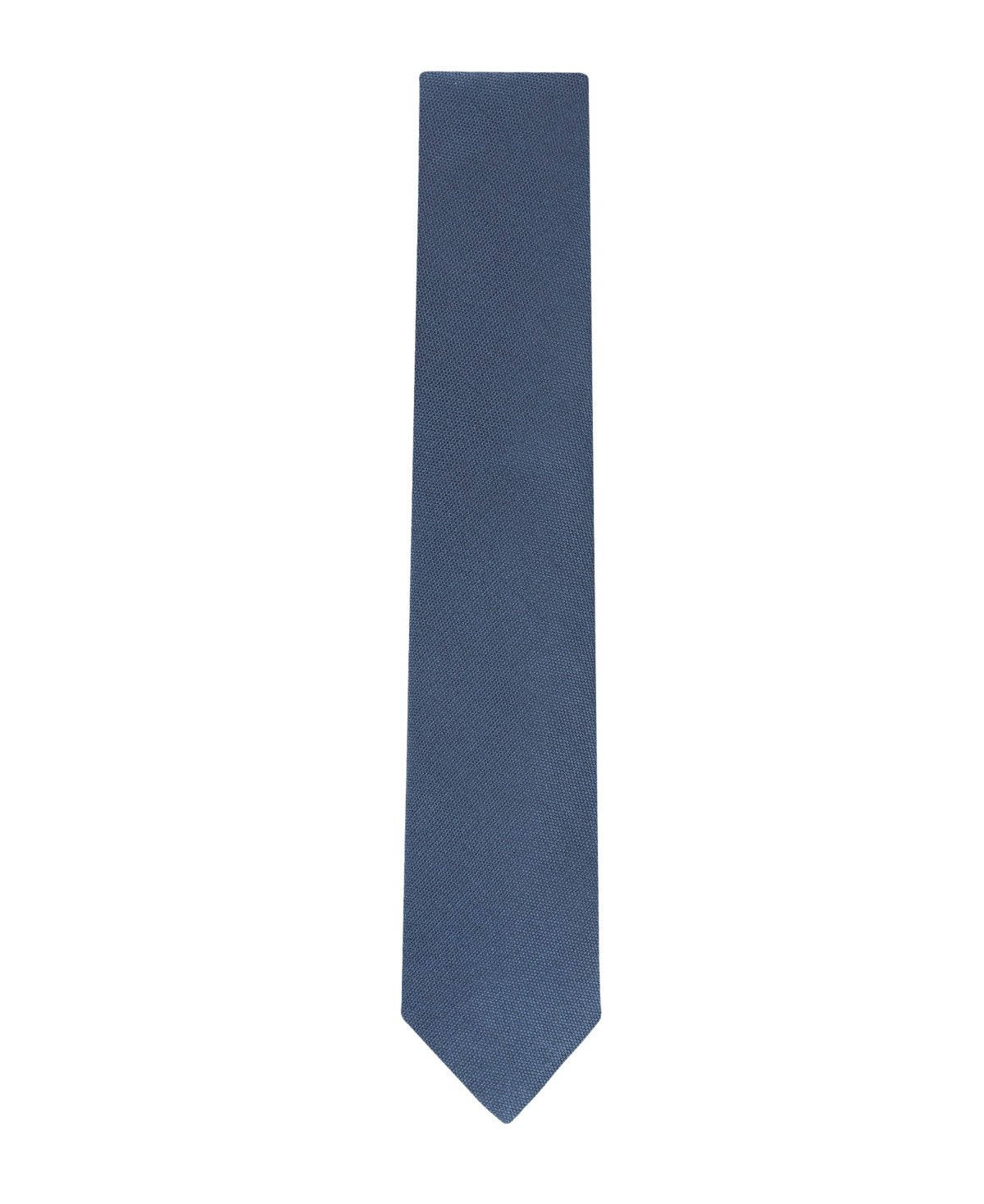 Calvin Klein Mens Silky Solid Neck Tie Slate Blue