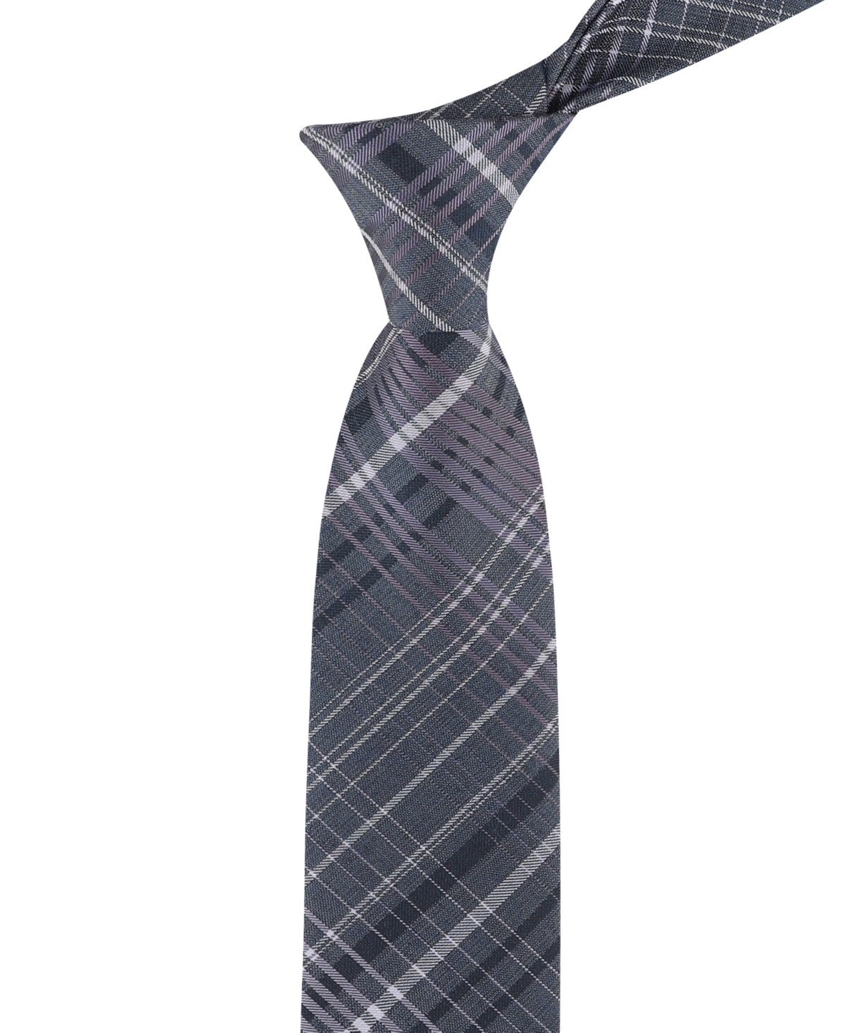 Calvin Klein Mens Kingston Plaid Neck Tie Purple