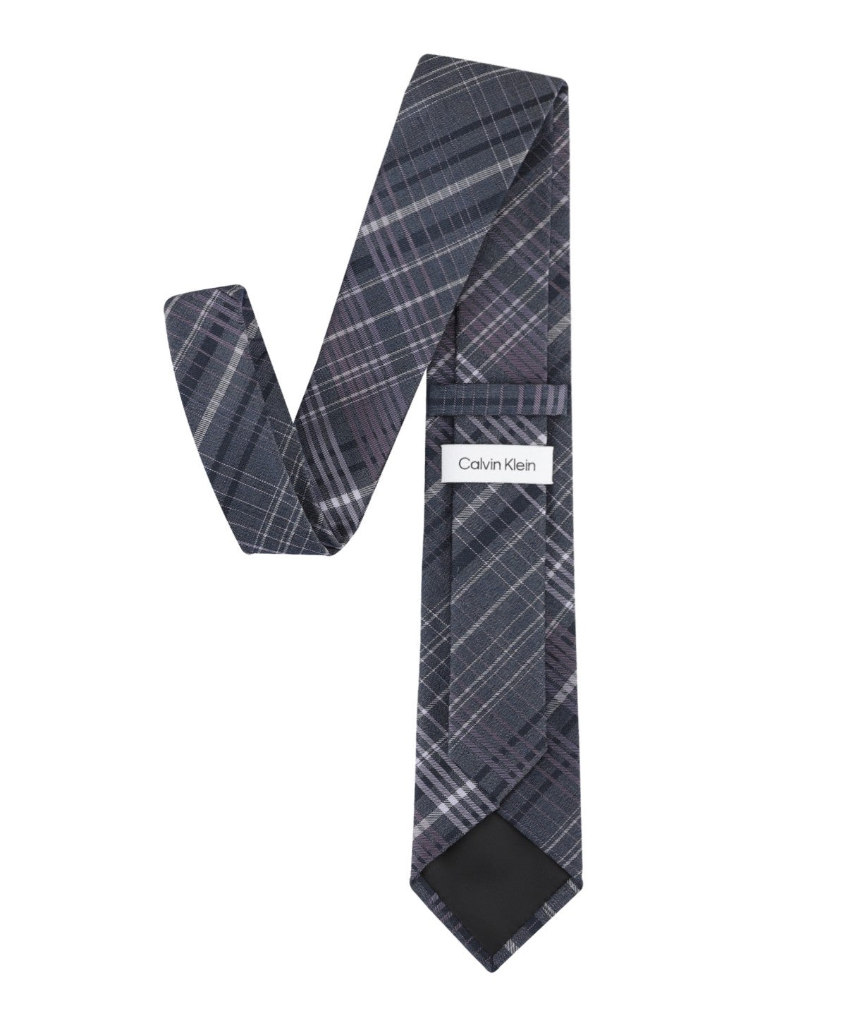 Calvin Klein Mens Kingston Plaid Neck Tie Purple