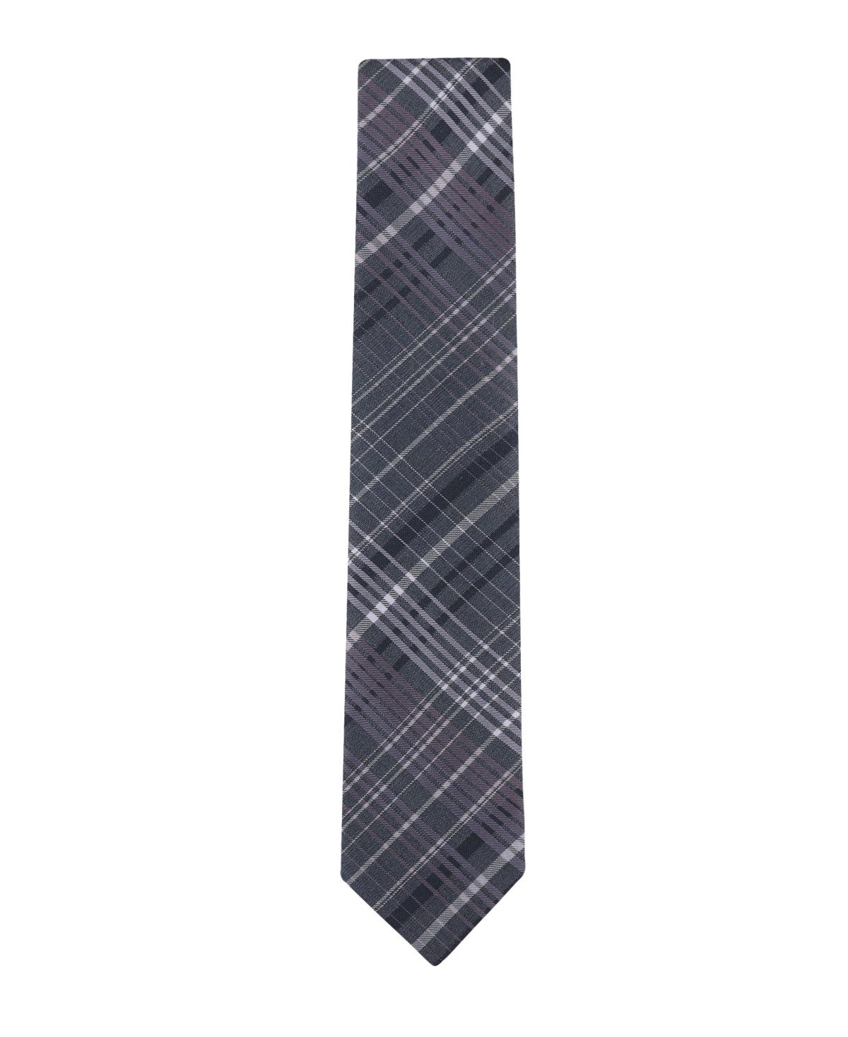 Calvin Klein Mens Kingston Plaid Neck Tie Purple