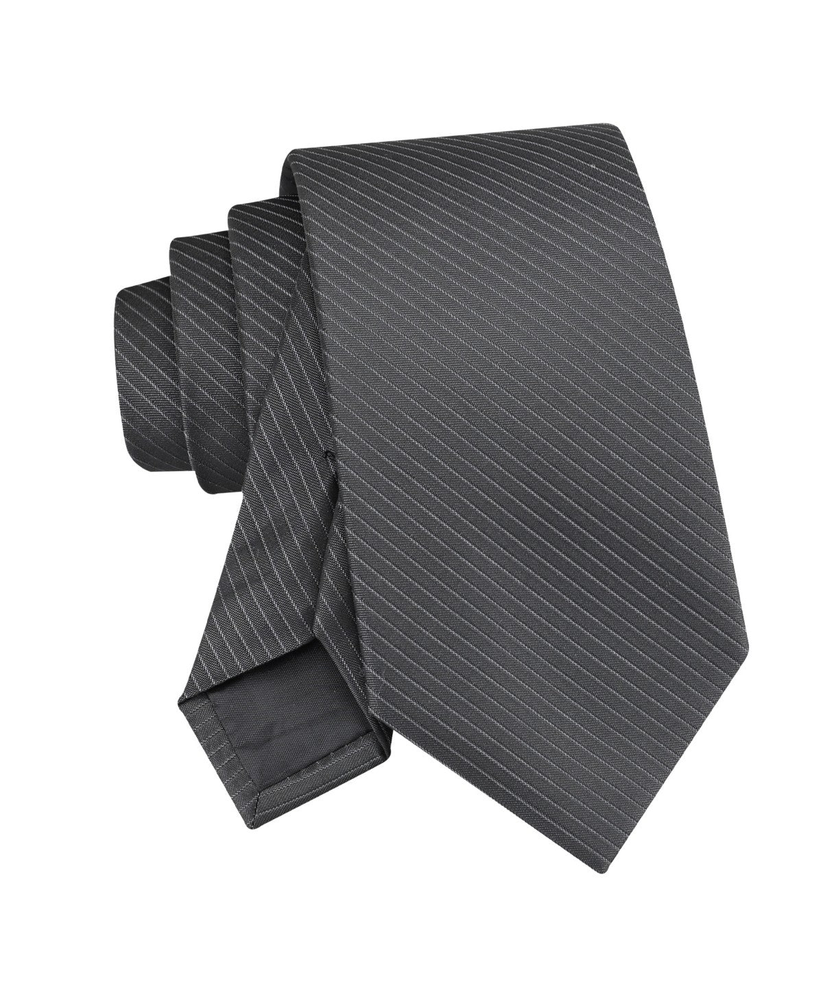 Calvin Klein Mens Kiara Pin Stripe Neck Tie DARK Gray