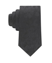 Calvin Klein Mens Maddison Botanical Neck Tie Black