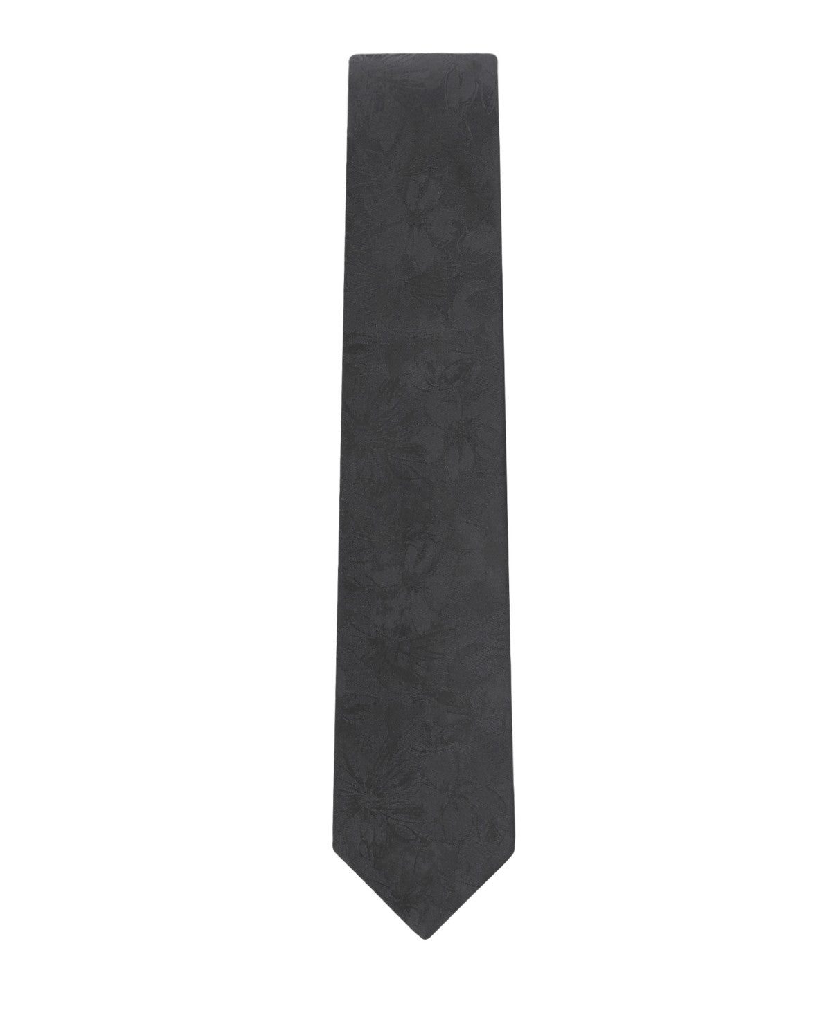 Calvin Klein Mens Maddison Botanical Neck Tie Black