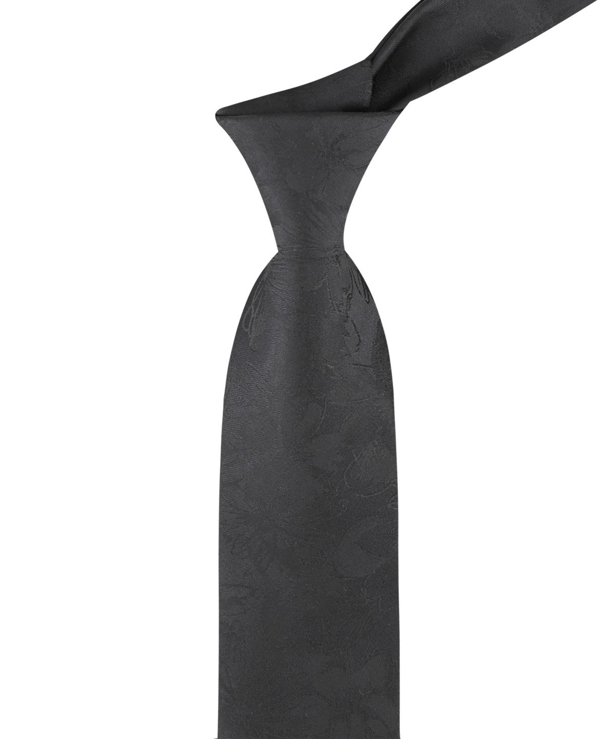 Calvin Klein Mens Maddison Botanical Neck Tie Black