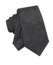 Calvin Klein Mens Maddison Botanical Neck Tie Black