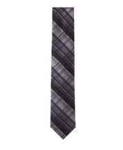 Calvin Klein Mens Luke Plaid Neck Tie Black
