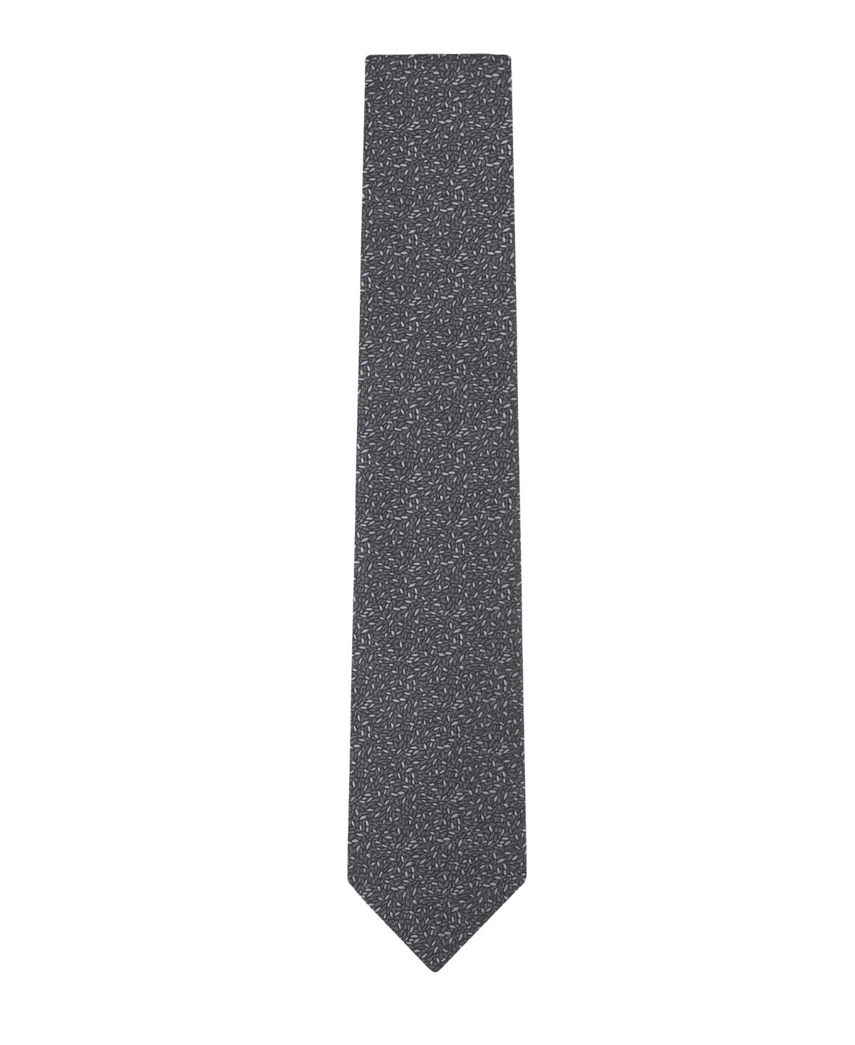 Calvin Klein Mens Madison Botanical Neck Tie Charcoal