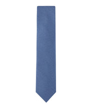 Tommy Hilfiger Mens Hazel Herringbone Solid Neck Tie Blue