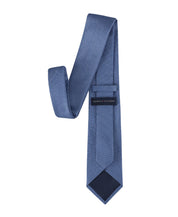 Tommy Hilfiger Mens Hazel Herringbone Solid Neck Tie Blue