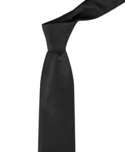 Calvin Klein Mens Emerson Lurex Solid Neck Tie Black