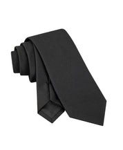Calvin Klein Mens Emerson Lurex Solid Neck Tie Black