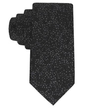 Calvin Klein Mens Jean Floral Pattern Neck Tie Black