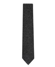 Calvin Klein Mens Jean Floral Pattern Neck Tie Black
