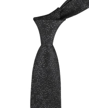 Calvin Klein Mens Jean Floral Pattern Neck Tie Black