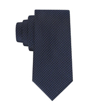 Calvin Klein Mens Bradford Micro Solid Neck Tie Navy