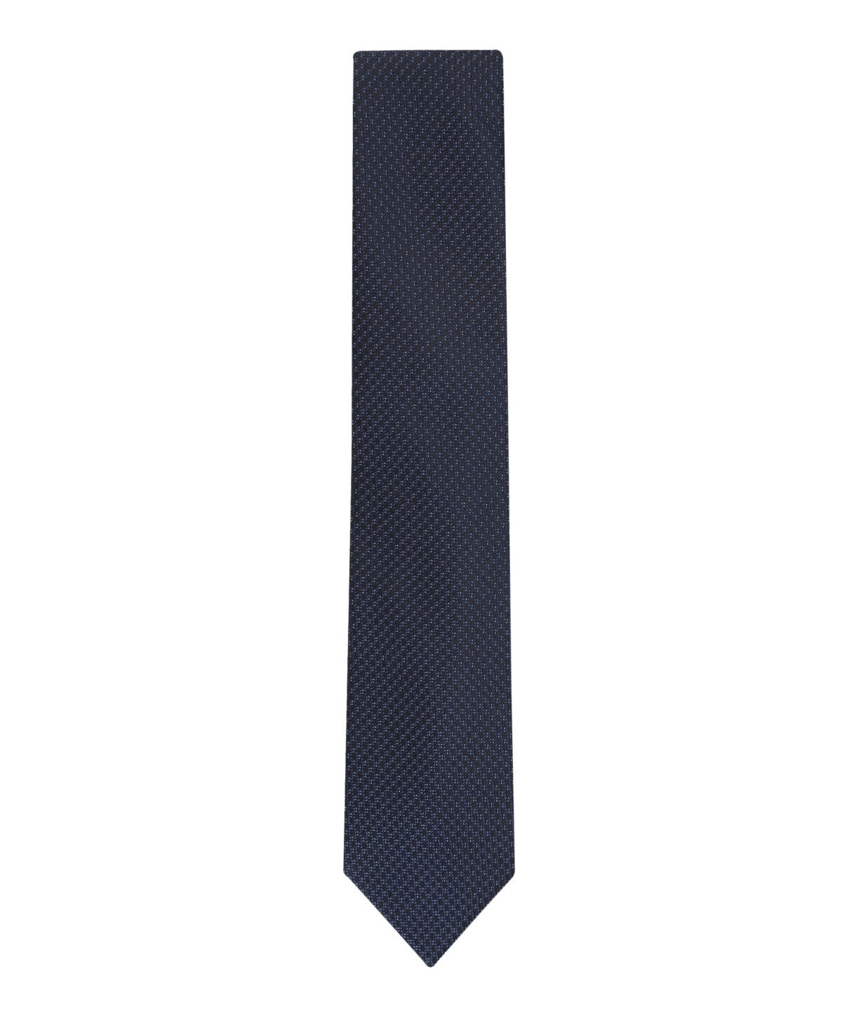 Calvin Klein Mens Bradford Micro Solid Neck Tie Navy