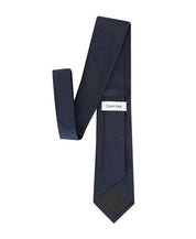 Calvin Klein Mens Bradford Micro Solid Neck Tie Navy