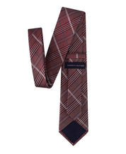 Tommy Hilfiger Mens Jeffrey Plaid Neck Tie Dark Red