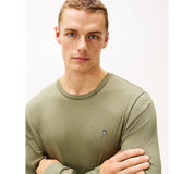 Tommy Hilfiger Mens Thermal Long Sleeve Pajama Shirt Olive XL