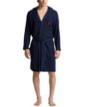Polo Ralph Lauren Mens Thermal Hooded Robe Navy Small / Medium