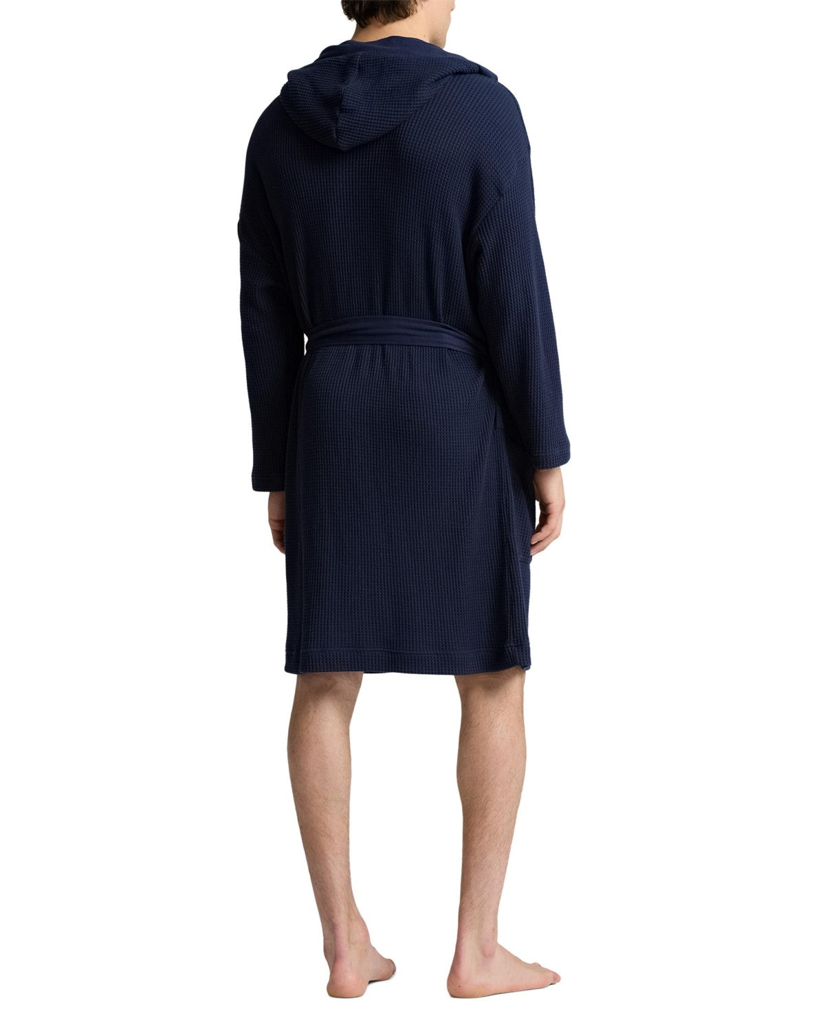 Polo Ralph Lauren Mens Thermal Hooded Robe Navy Large / XL