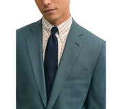 Brooks Brothers Mens Regular fit Suit Jacket Blazer 52 R Turquoise Blue Solid