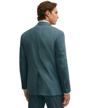 Brooks Brothers Mens Regular fit Suit Jacket Blazer 52 R Turquoise Blue Solid