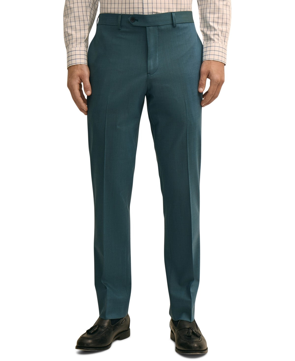 Brooks Brothers Mens Classic fit Wool Dress Pants 30 / 30 Blue Turquoise