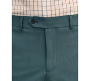 Brooks Brothers Mens Classic fit Wool Cotton Dress Pants 38 / 32 Blue Turquoise
