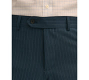 Brooks Brothers Mens Classic fit Wool Dress Pants 34 / 30 Navy Blue Striped