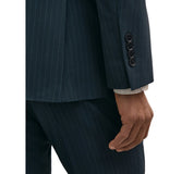 B by Brooks Brothers Men's Pinstripe Double-Breasted Suit Jacket 38 R Navy