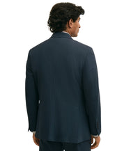 B by Brooks Brothers Men's Pinstripe Double-Breasted Suit Jacket 38 R Navy